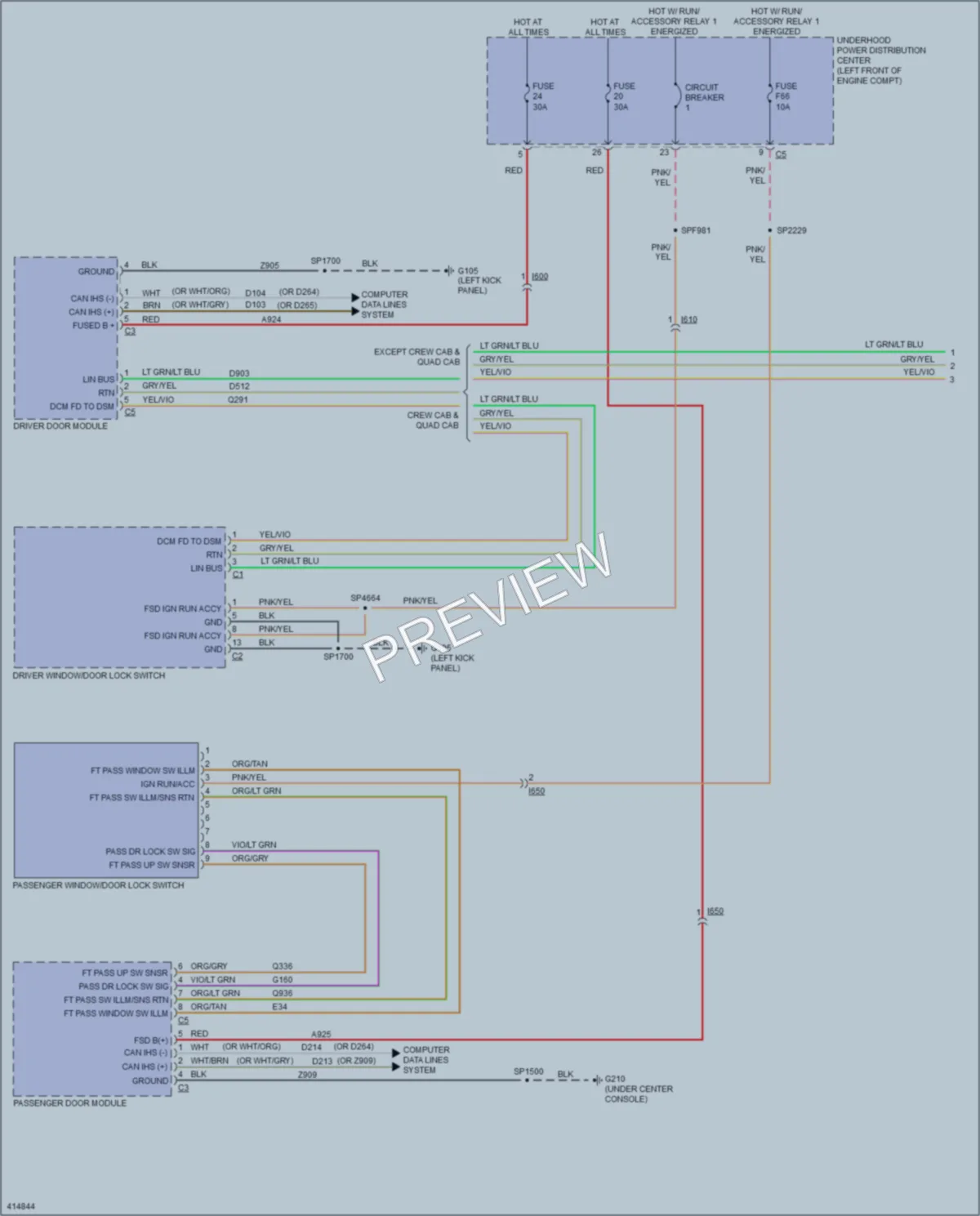 2013 Ram 1500Pickup Anti Theft wiring diagram preview