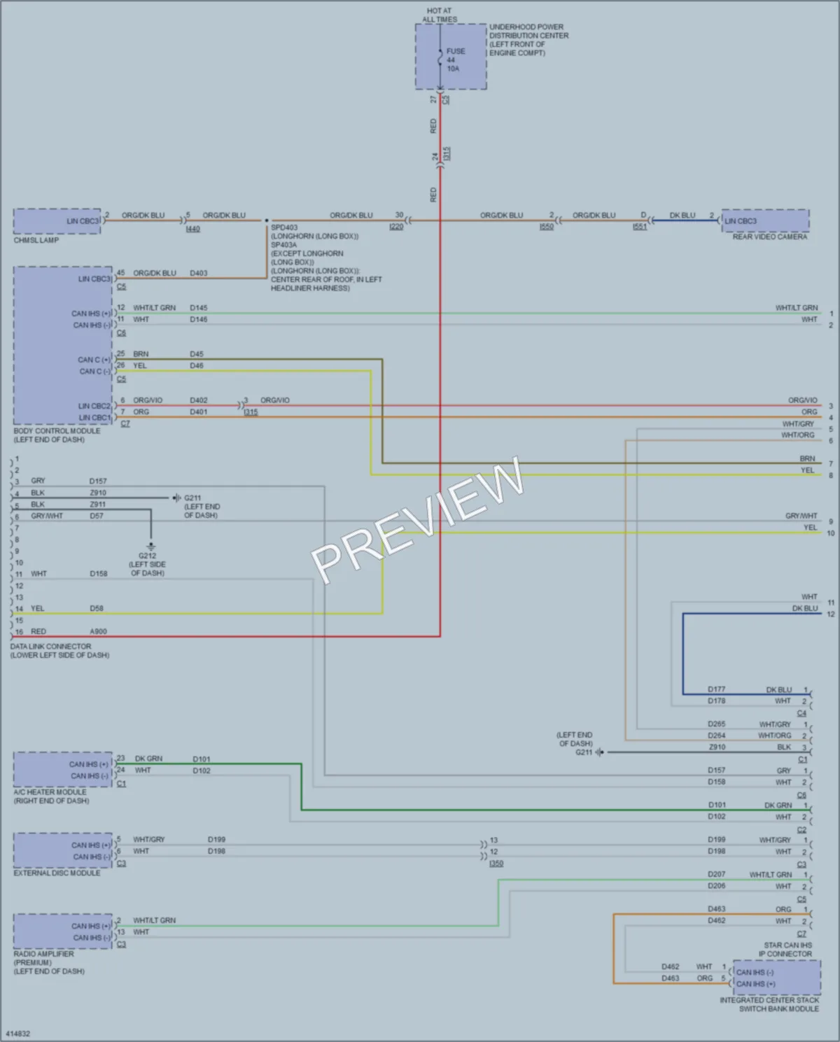 2013 Ram 2500Pickup Computer Data Lines wiring diagram preview