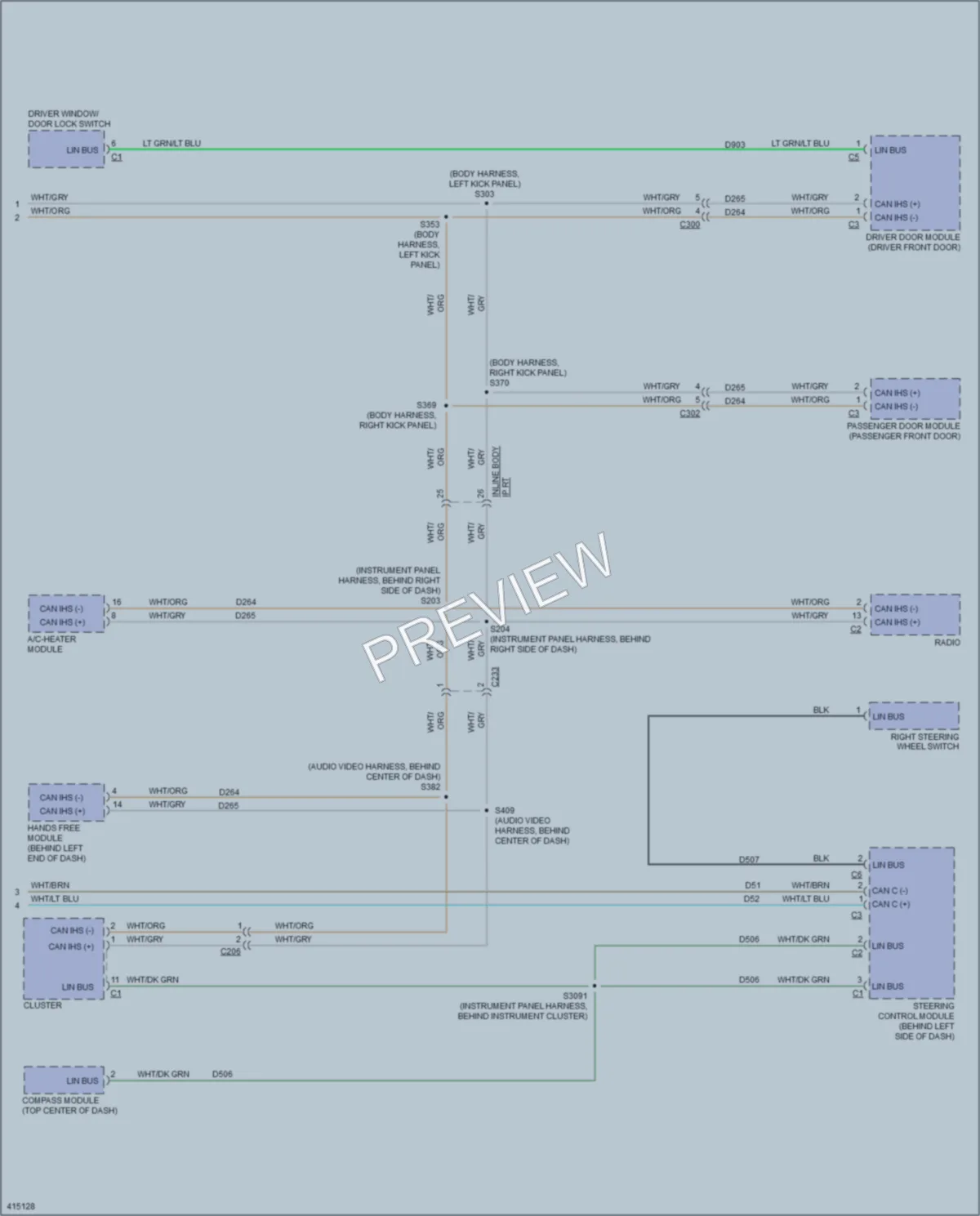 2013 Ram CV Computer Data Lines wiring diagram preview