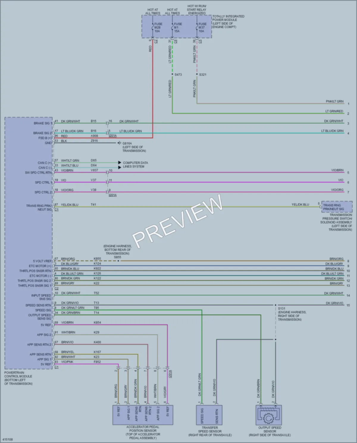 2013 Ram CV Cruise Control wiring diagram preview