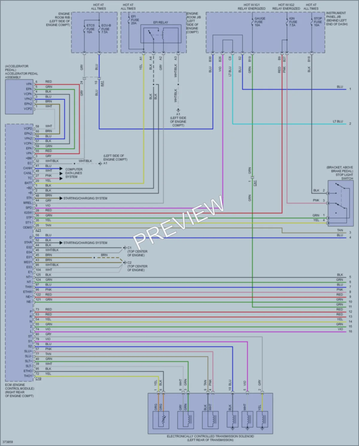 2013 Scion xD Transmission wiring diagram preview
