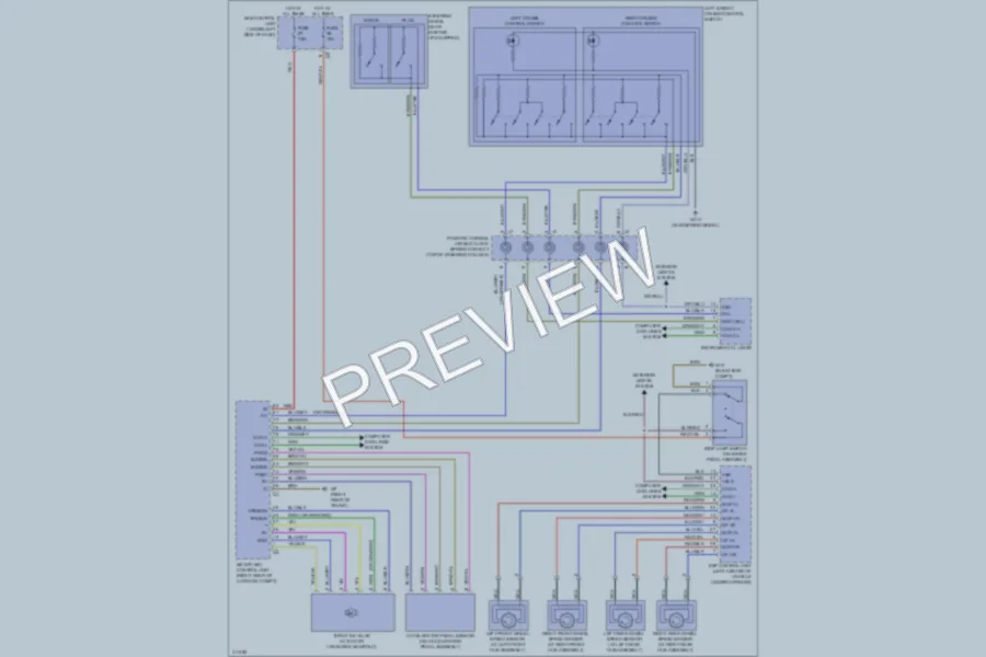 2013 Smart fortwo Cruise Control wiring diagram preview