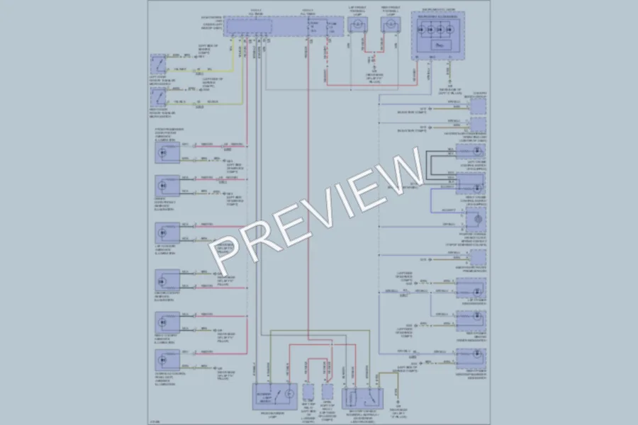 2013 Smart fortwo Interior Lights wiring diagram preview