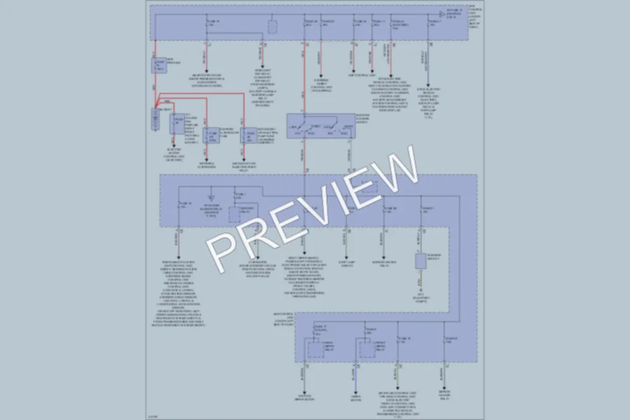 2013 Smart fortwo Power Distribution wiring diagram preview