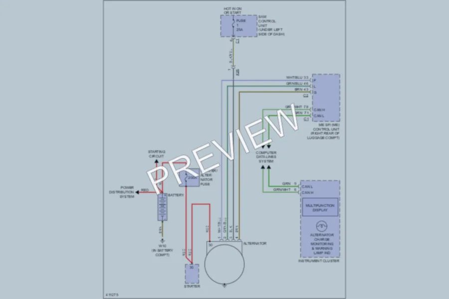 2013 Smart fortwo Starting Charging wiring diagram preview