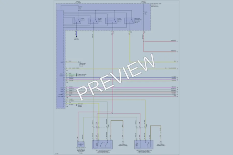 2013 Smart fortwoelectric Power Door Locks wiring diagram preview