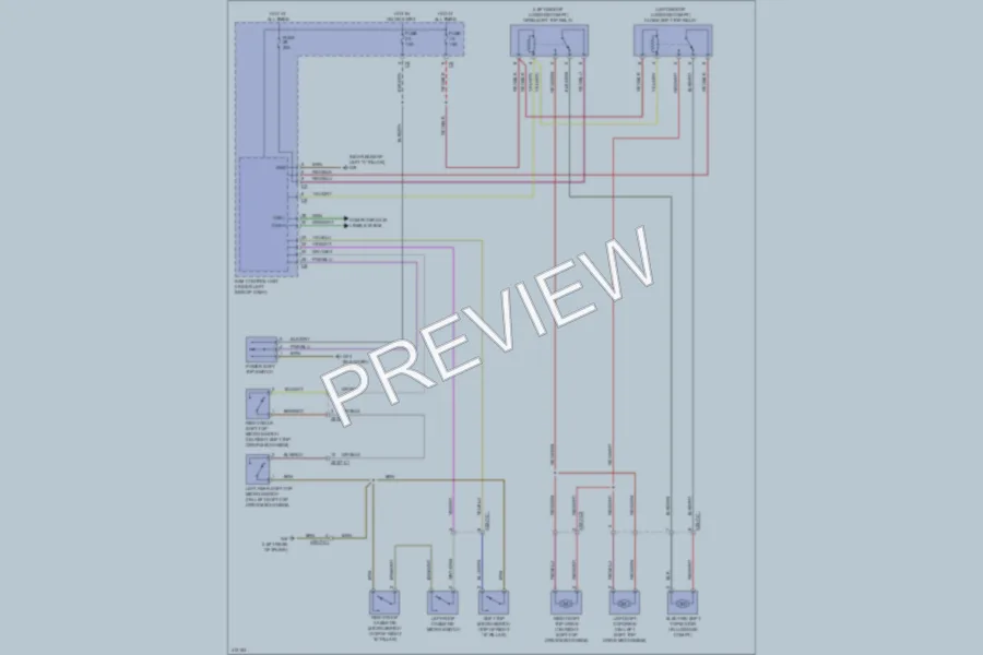 2013 Smart fortwoelectric Power Top Sunroof wiring diagram preview