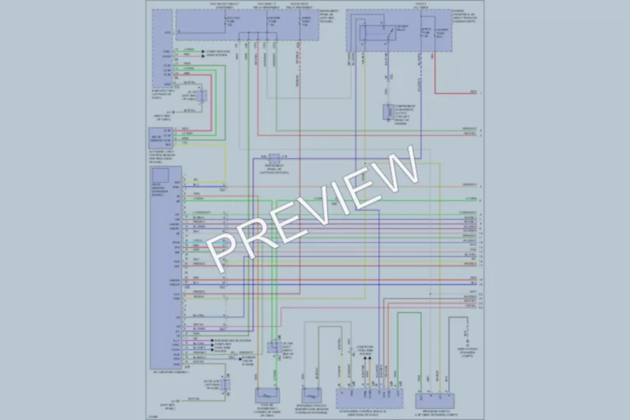 2013 Subaru BRZ Air Conditioning wiring diagram preview