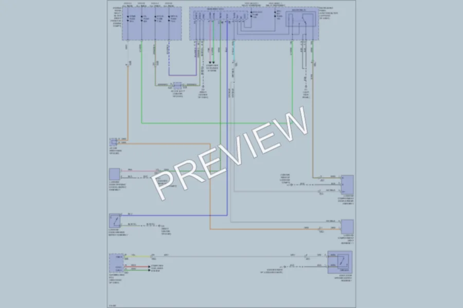 2013 Subaru BRZ Trunk Tailgate Fuel Door wiring diagram preview
