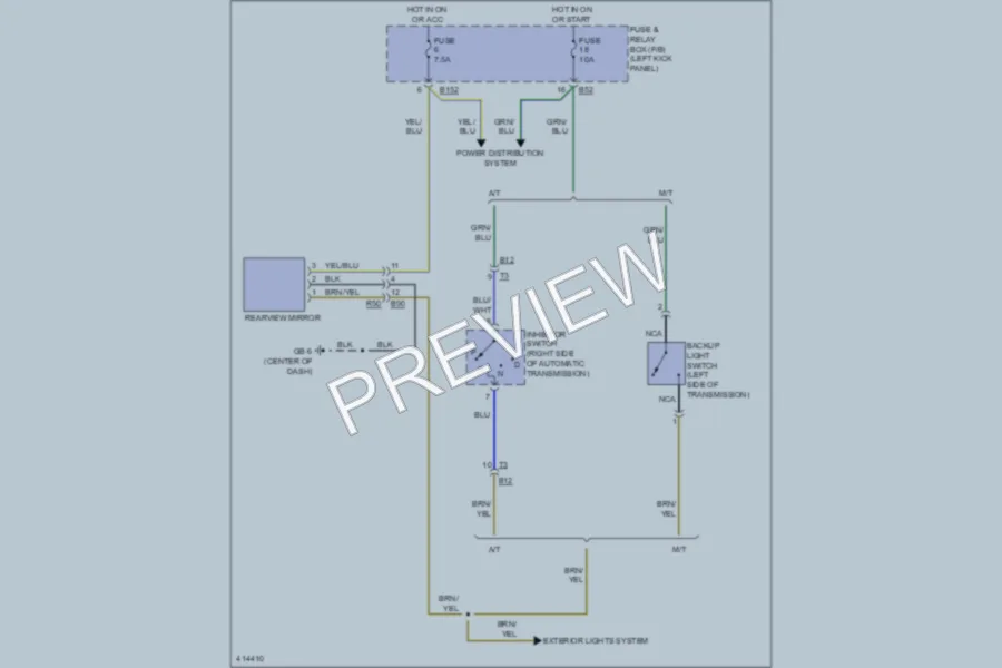 2013 Subaru Forester Power Mirrors wiring diagram preview