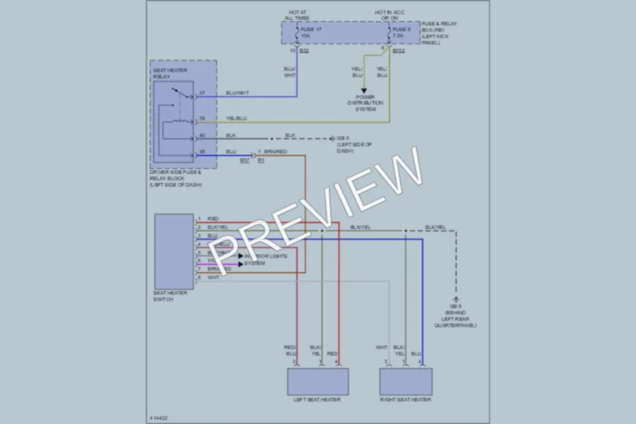 2013 Subaru Forester Power Seats wiring diagram preview