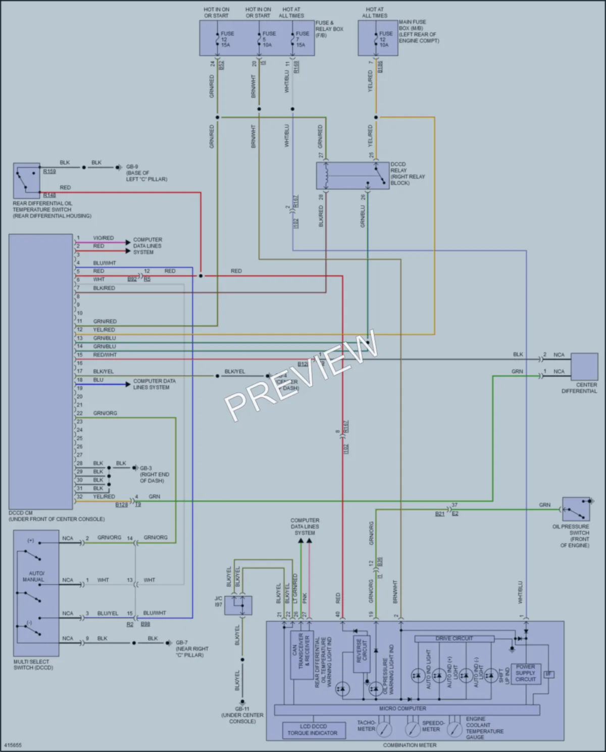 2013 Subaru 2.5L Eng Transmission wiring diagram preview