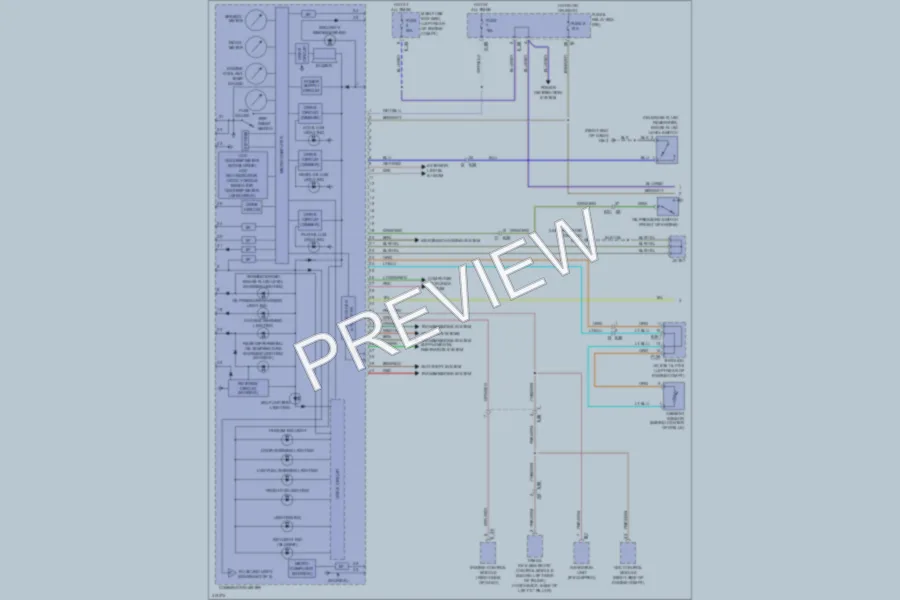 2013 Subaru 2.5L Eng Instrument Cluster wiring diagram preview