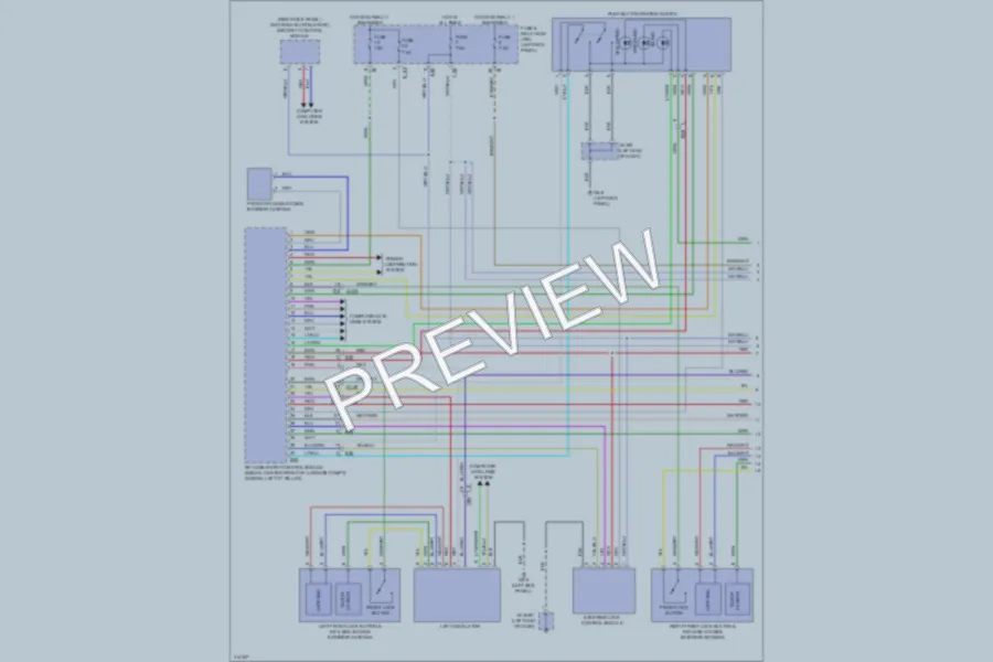 2013 Subaru Legacy Power Door Locks wiring diagram preview