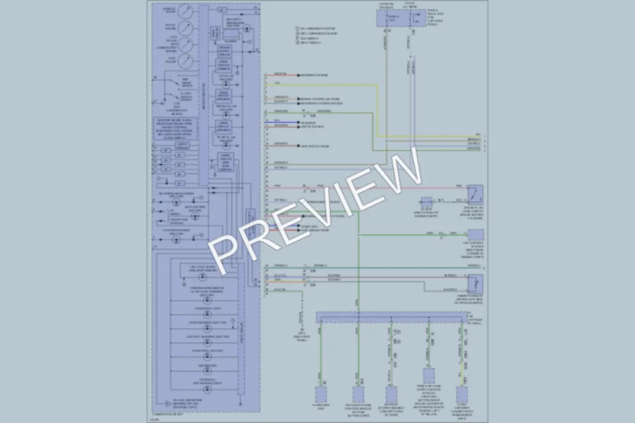 2013 Subaru Outback Instrument Cluster wiring diagram preview