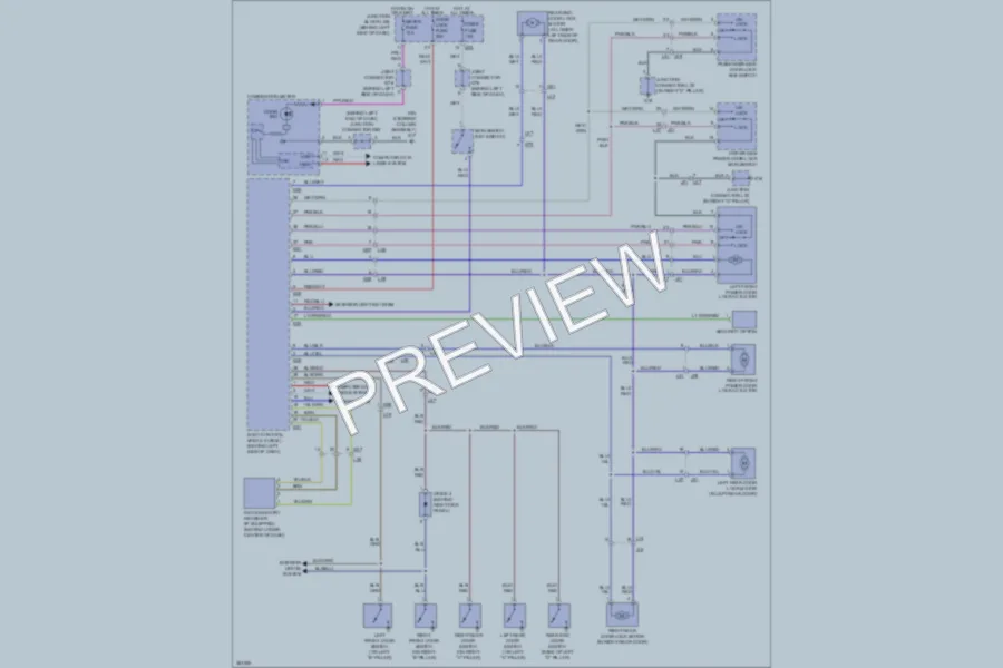 2013 Suzuki GrandVitara Power Door Locks wiring diagram preview