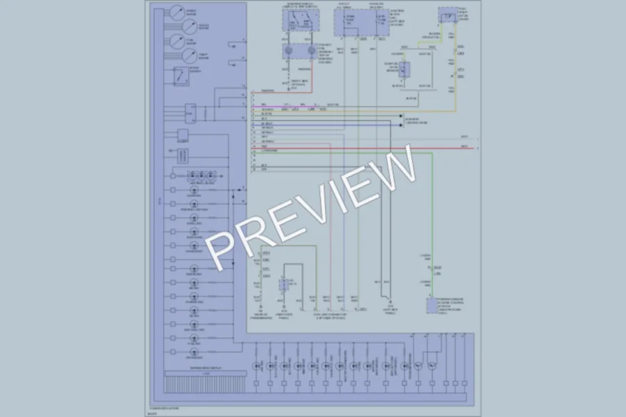 2013 Suzuki Kizashi Instrument Cluster wiring diagram preview