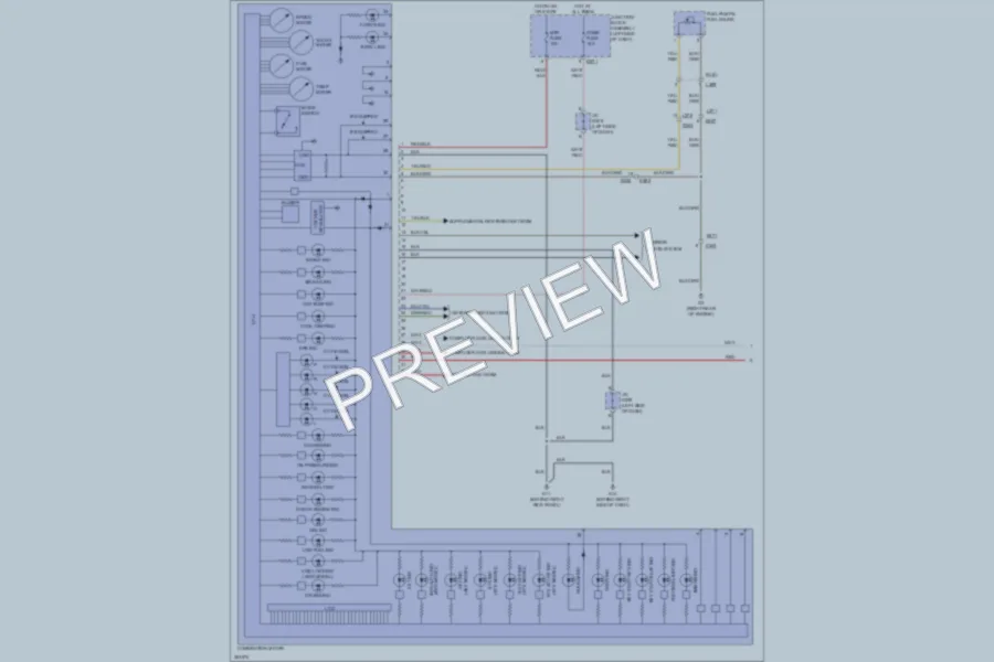 2013 Suzuki SX4 Instrument Cluster wiring diagram preview