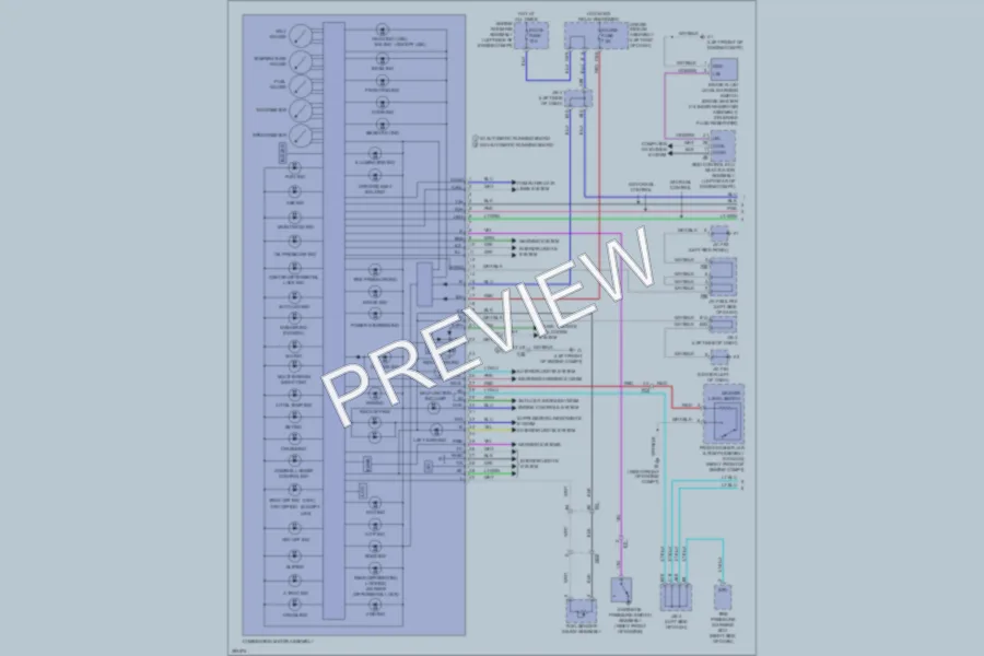 2013 Toyota 4Runner Instrument Cluster wiring diagram preview