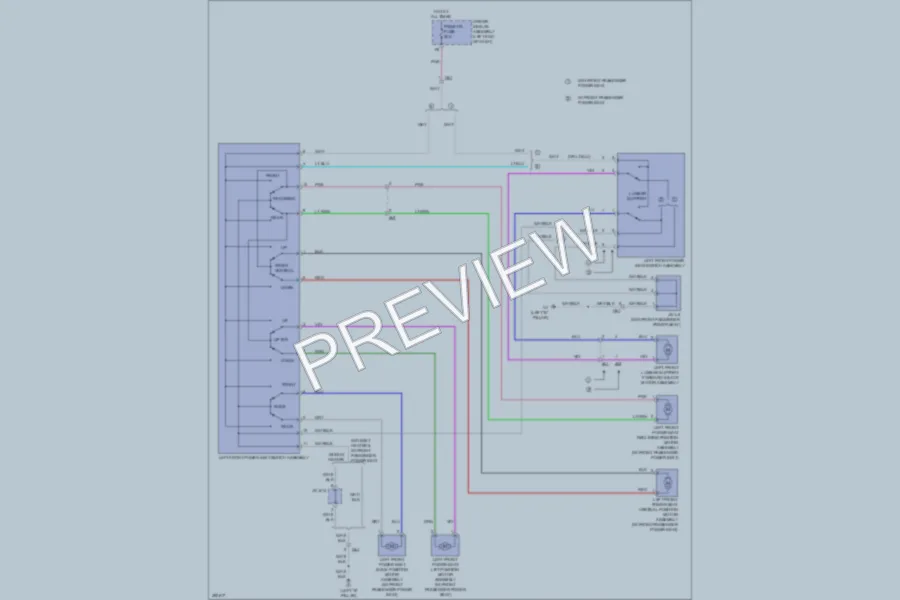2013 Toyota 4Runner Power Seats wiring diagram preview