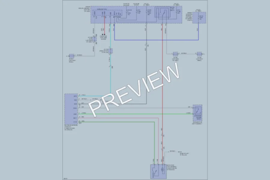 2013 Toyota 4Runner Trunk Tailgate Fuel Door wiring diagram preview