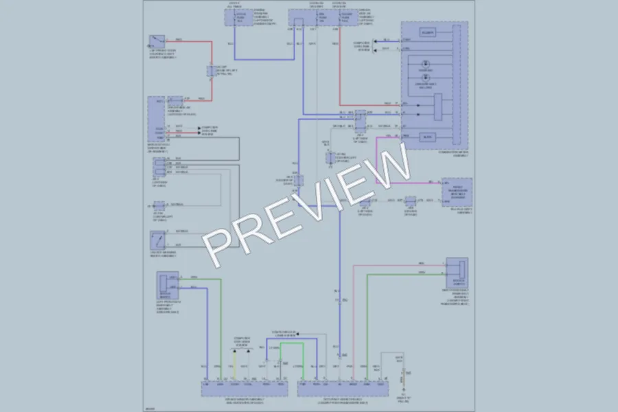 2013 Toyota 4Runner Warning Systems wiring diagram preview