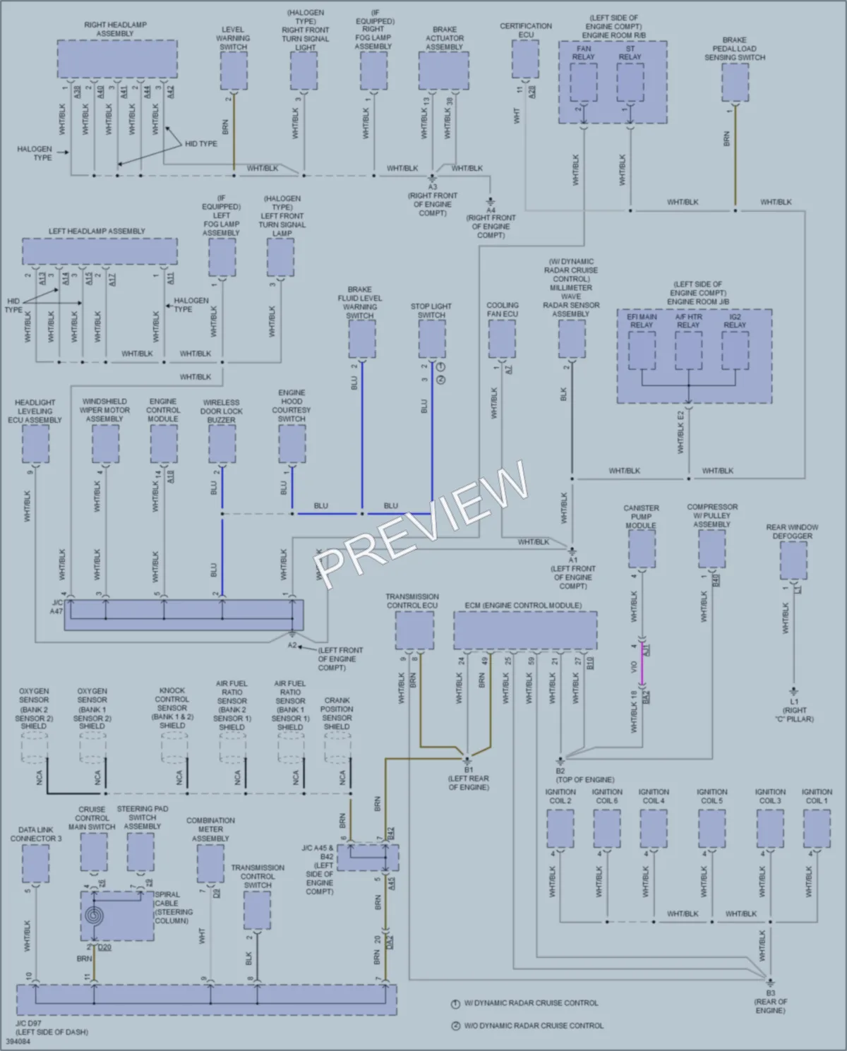 2013 Toyota Avalon Ground Distribution wiring diagram preview