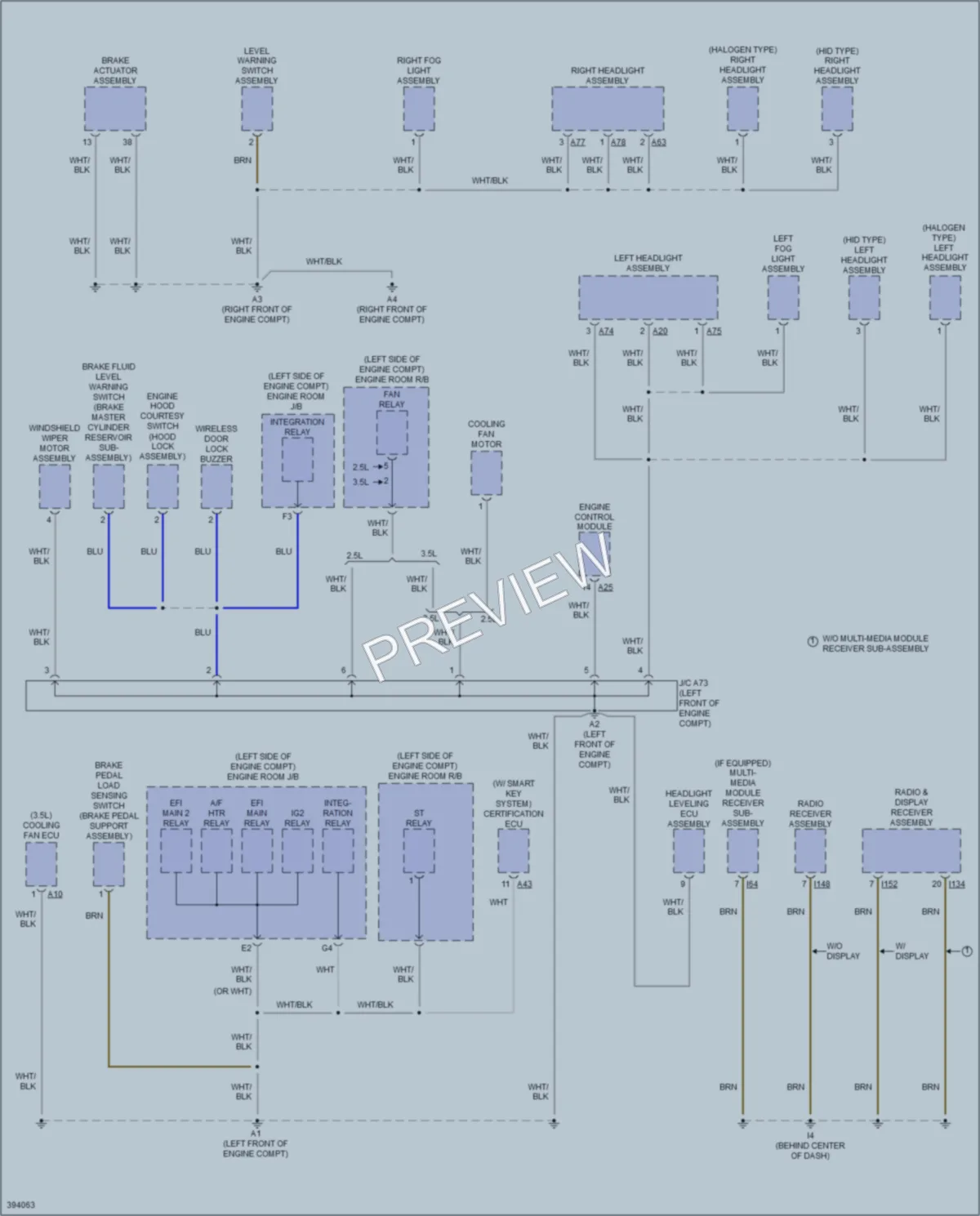 2013 Toyota Camry Ground Distribution wiring diagram preview