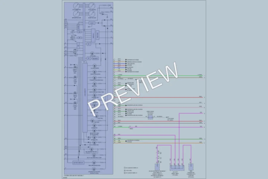 2013 Toyota Corolla Instrument Cluster wiring diagram preview