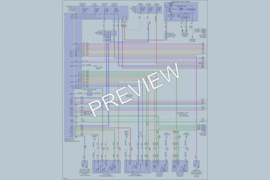 2013 Toyota Corolla Power Door Locks wiring diagram preview