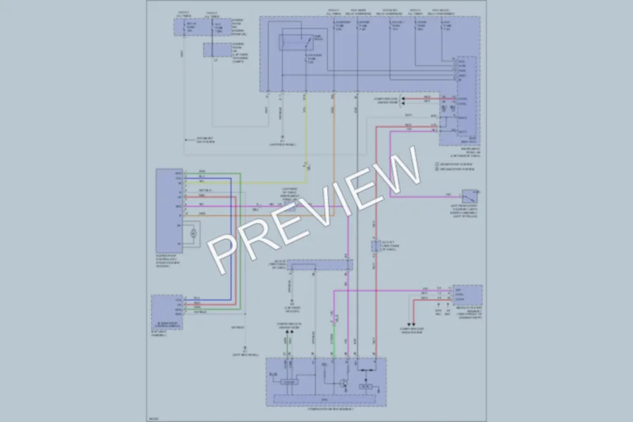 2013 Toyota Corolla Power Top Sunroof wiring diagram preview