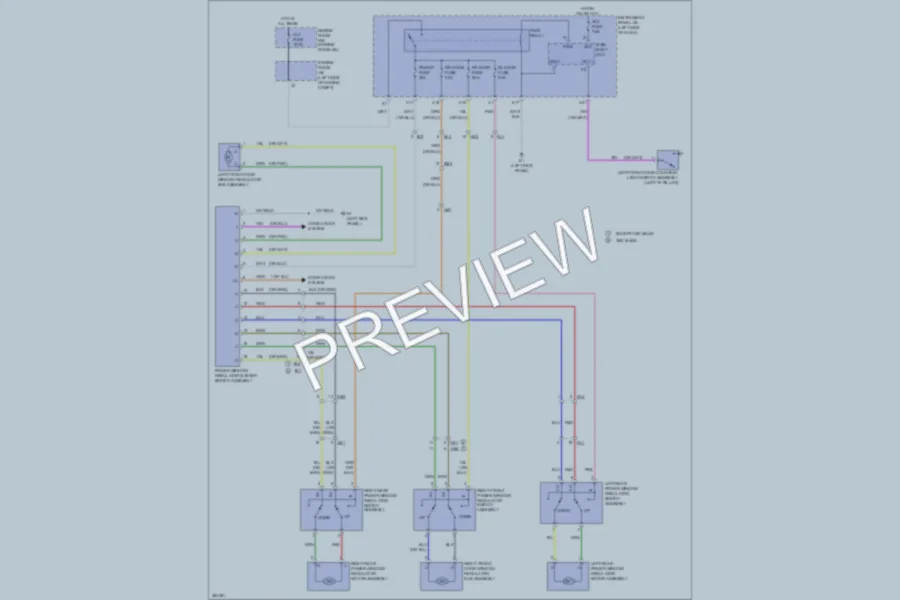 2013 Toyota Corolla Power Windows wiring diagram preview