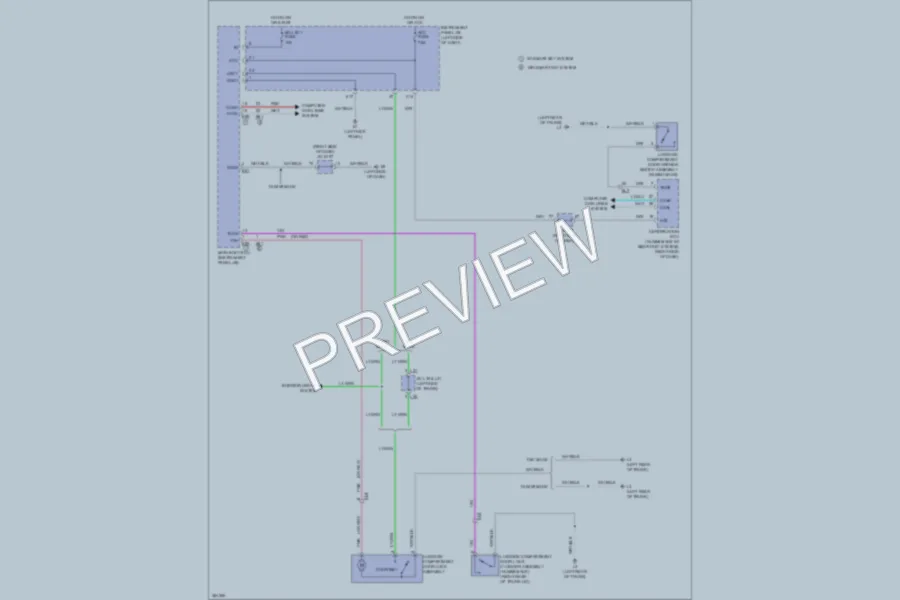 2013 Toyota Corolla Trunk Tailgate Fuel Door wiring diagram preview