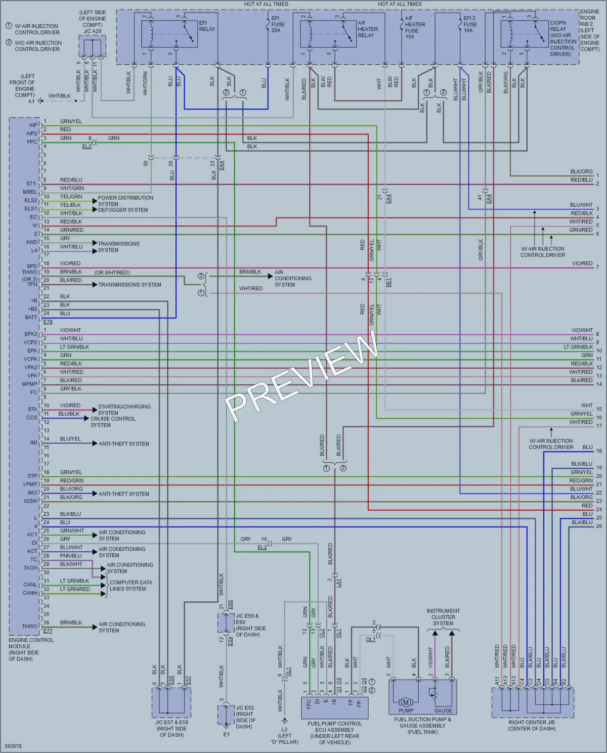 2013 Toyota FJCruiser Engine Performance wiring diagram preview