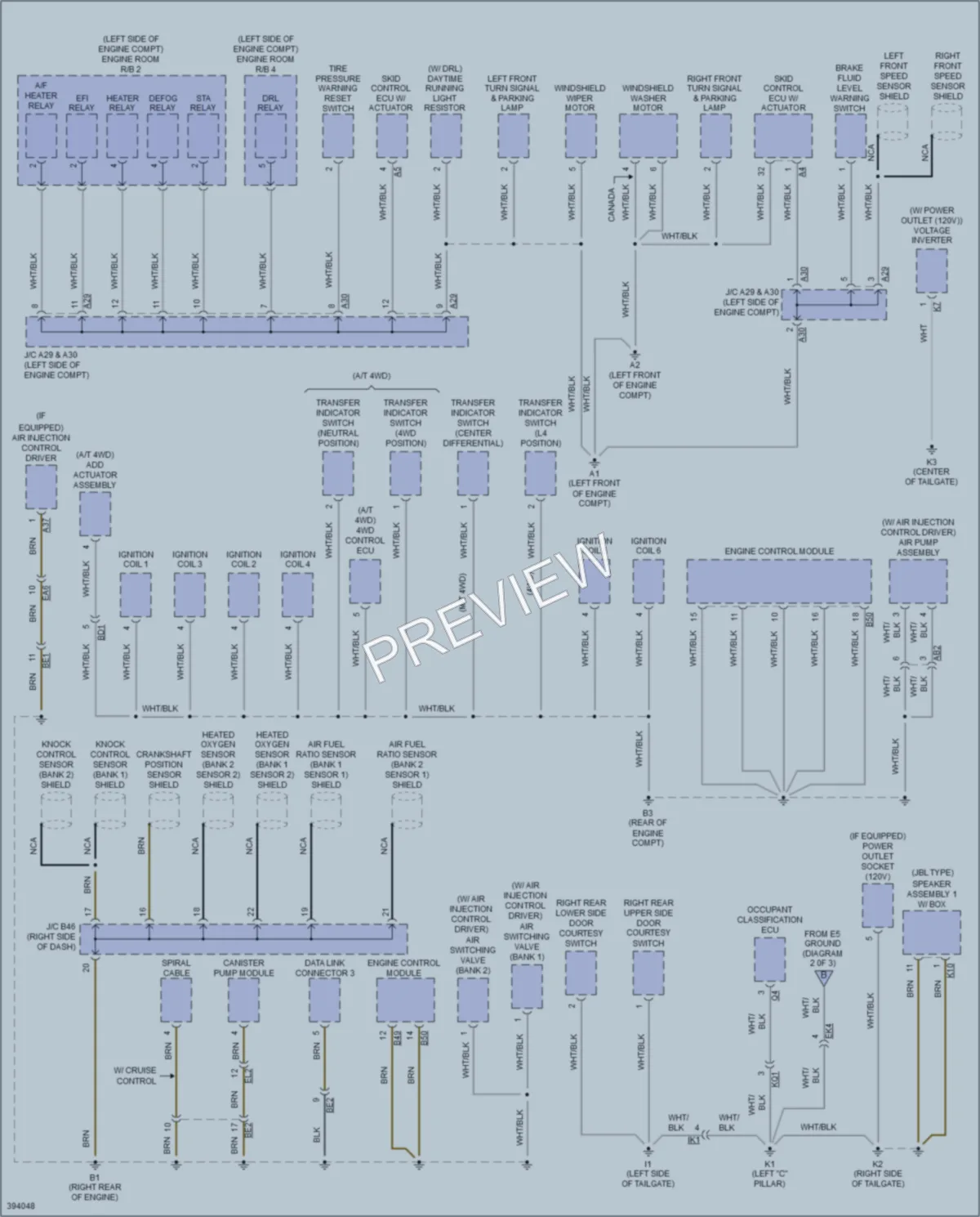 2013 Toyota FJCruiser Ground Distribution wiring diagram preview