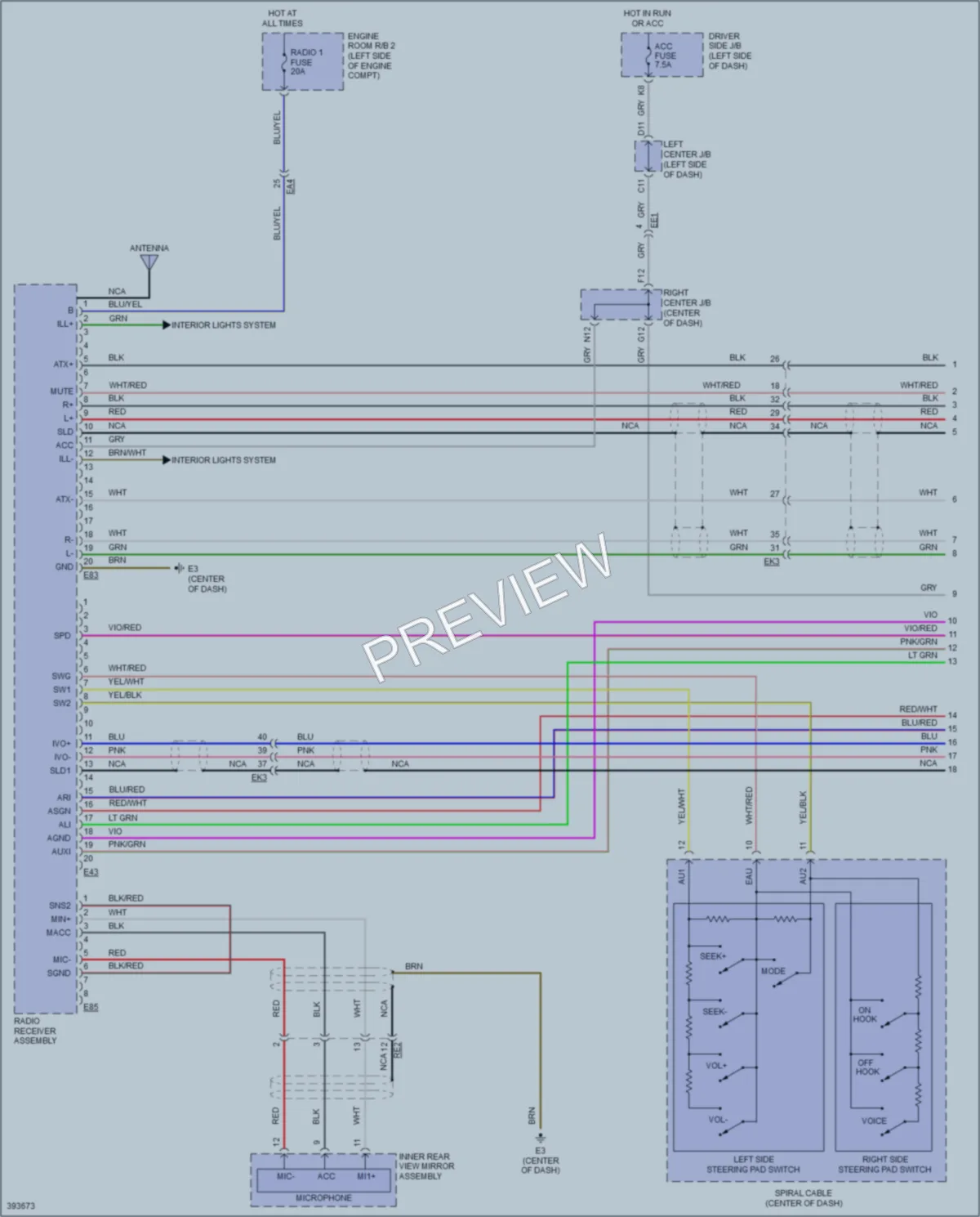 2013 Toyota FJCruiser Radio wiring diagram preview