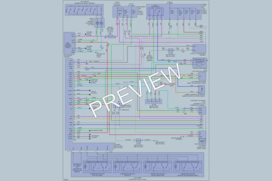 2013 Toyota Highlander Air Conditioning wiring diagram preview