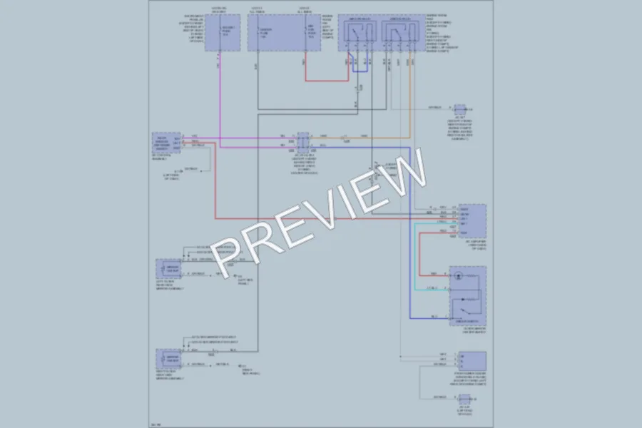 2013 Toyota HighlanderHybrid Defoggers wiring diagram preview