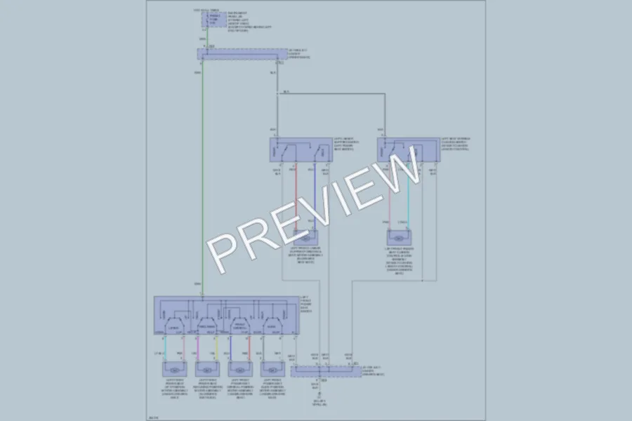 2013 Toyota HighlanderHybrid Power Seats wiring diagram preview