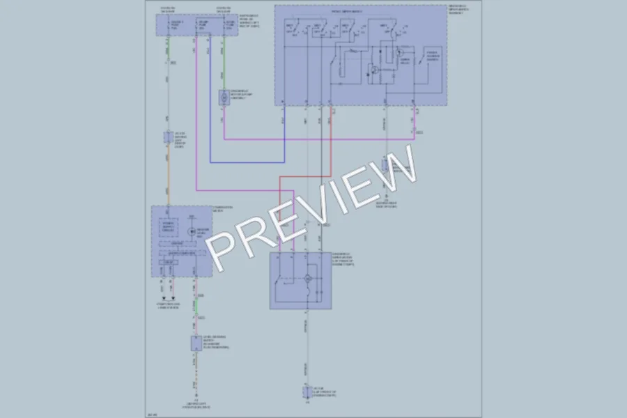 2013 Toyota HighlanderHybrid Wiper Washer wiring diagram preview