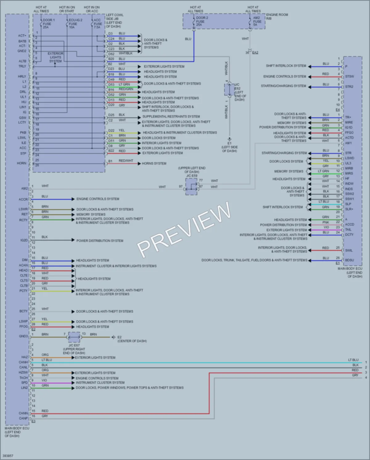 2013 Toyota LandCruiser Body Control Modules wiring diagram preview