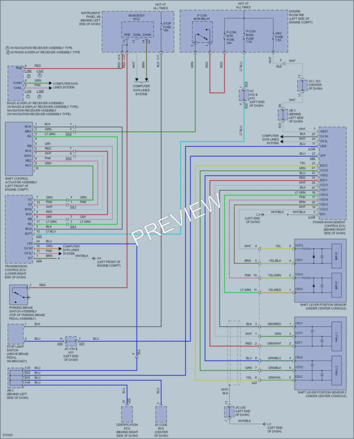 2013 Toyota Plug In Shift Interlock wiring diagram preview