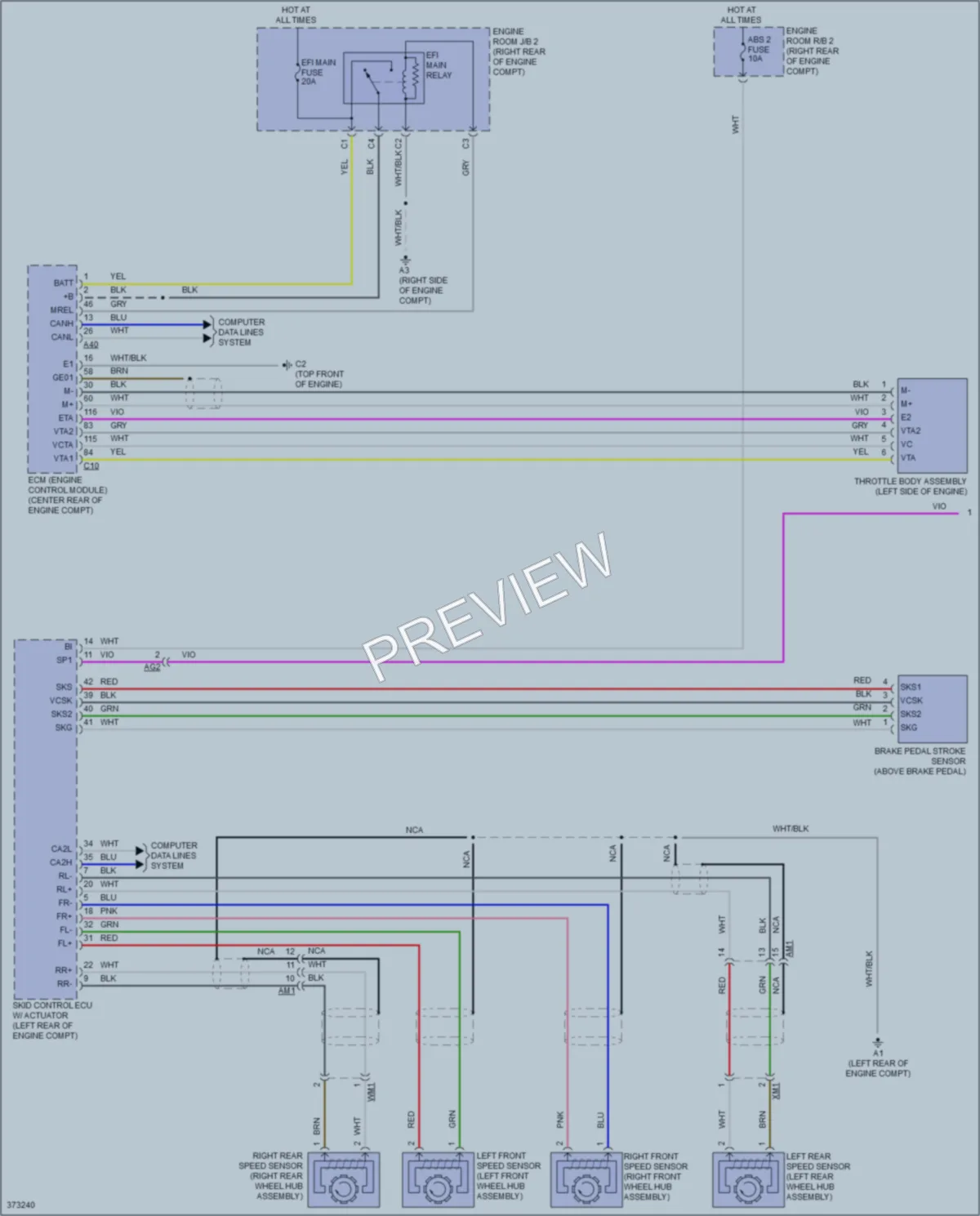 2013 Toyota Priusc Cruise Control wiring diagram preview