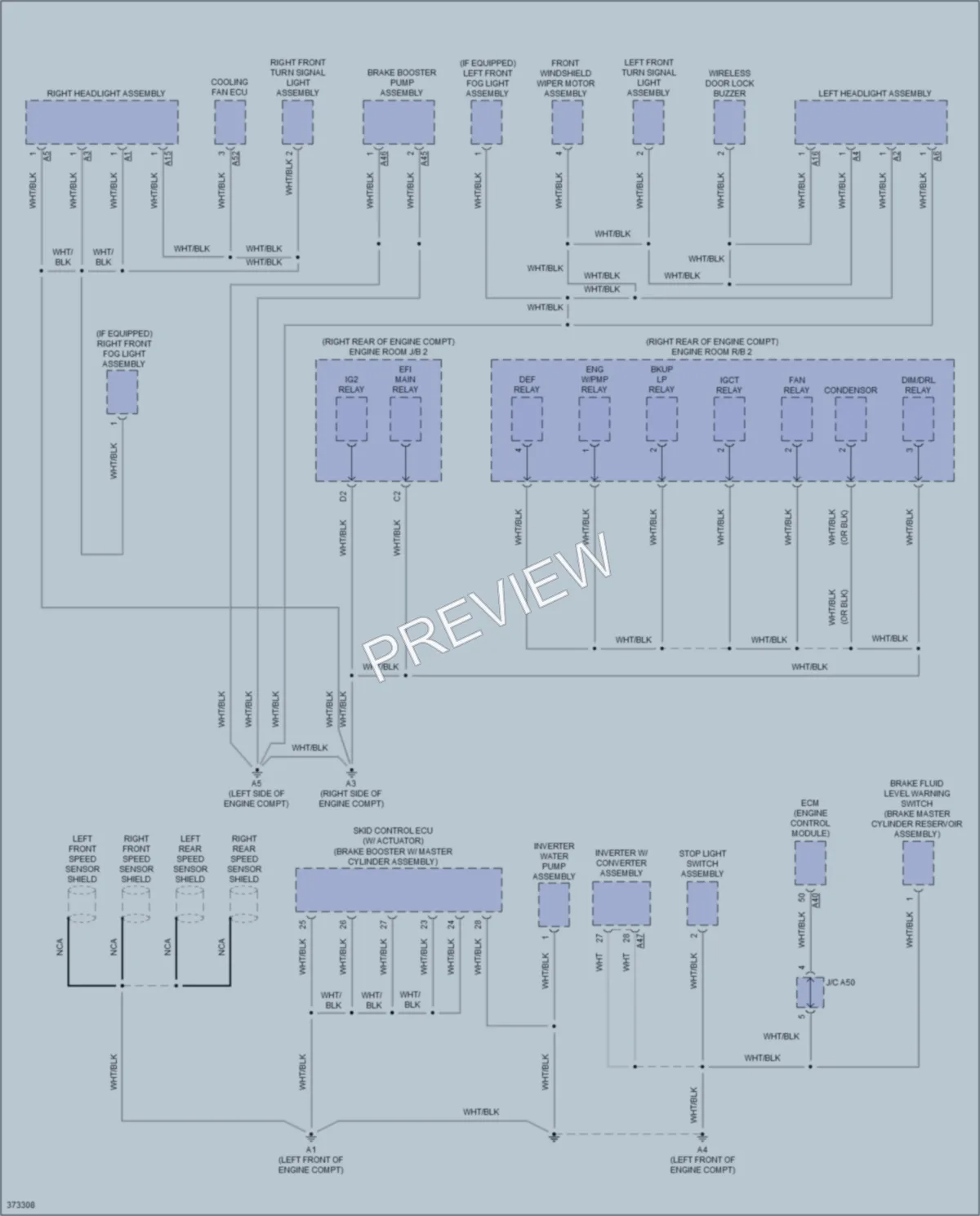 2013 Toyota Priusc Ground Distribution wiring diagram preview
