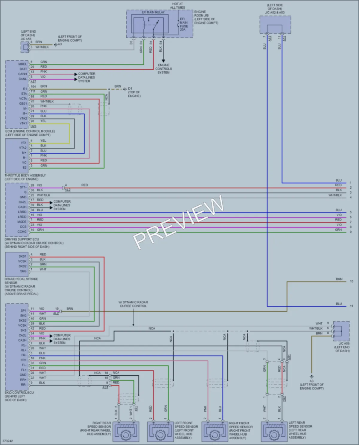 2013 Toyota Priusv Cruise Control wiring diagram preview