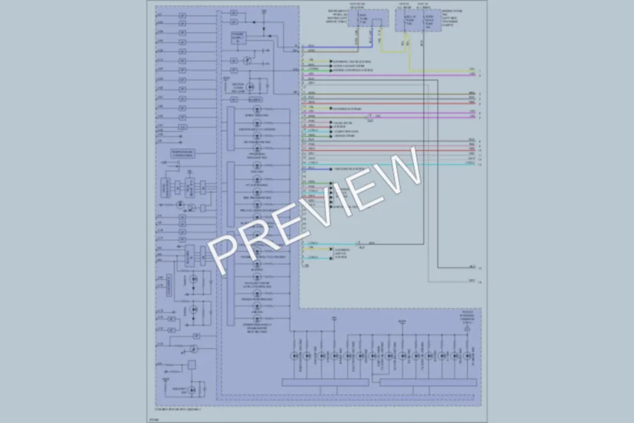 2013 Toyota Priusv Instrument Cluster wiring diagram preview