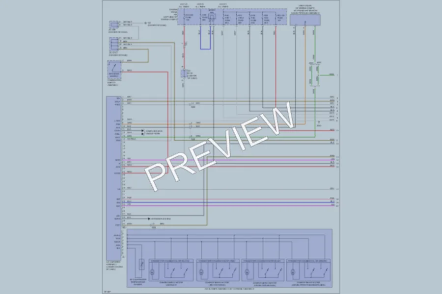 2013 Toyota RAV4 Air Conditioning wiring diagram preview