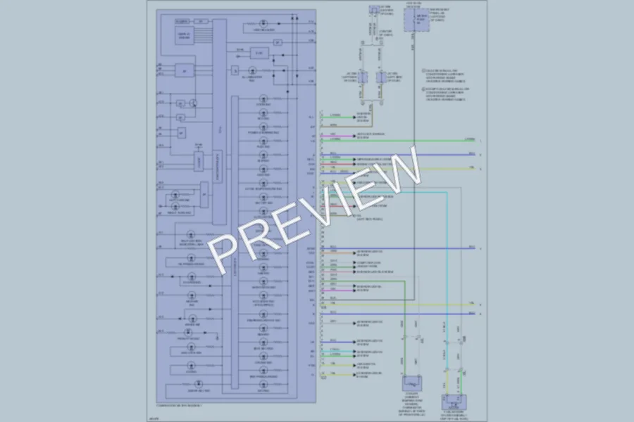 2013 Toyota RAV4 Instrument Cluster wiring diagram preview