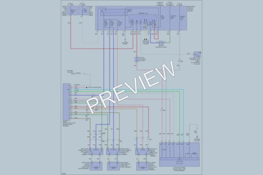 2013 Toyota RAV4 Power Windows wiring diagram preview