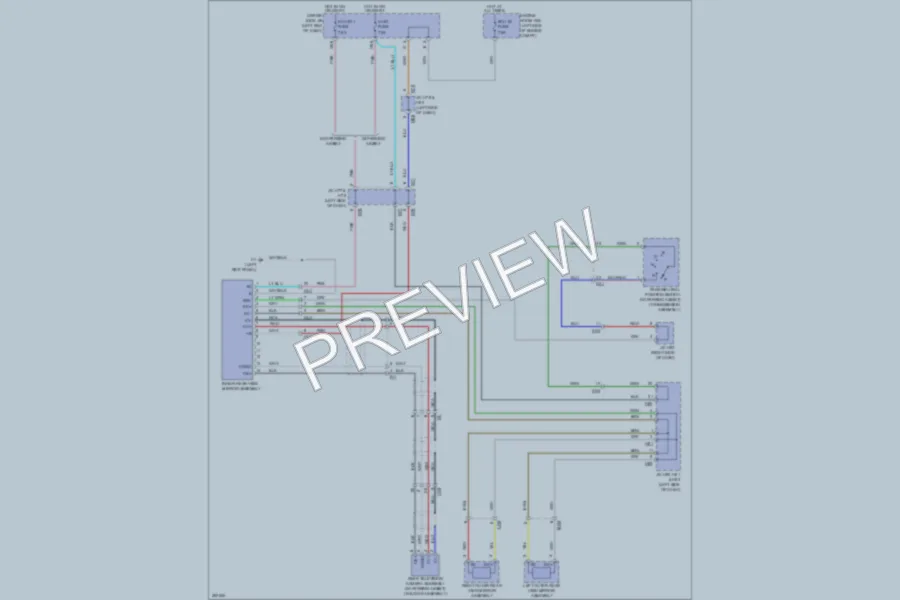 2013 Toyota Sequoia Power Mirrors wiring diagram preview